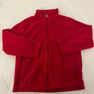 Starter Boys Red Fleece Zipper Jacket